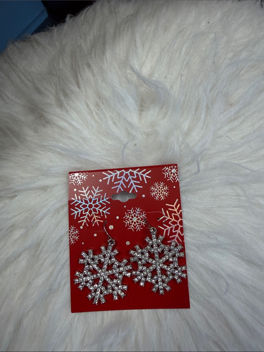 Kohl's Silver Sparkling Snowflake Drop Earrings